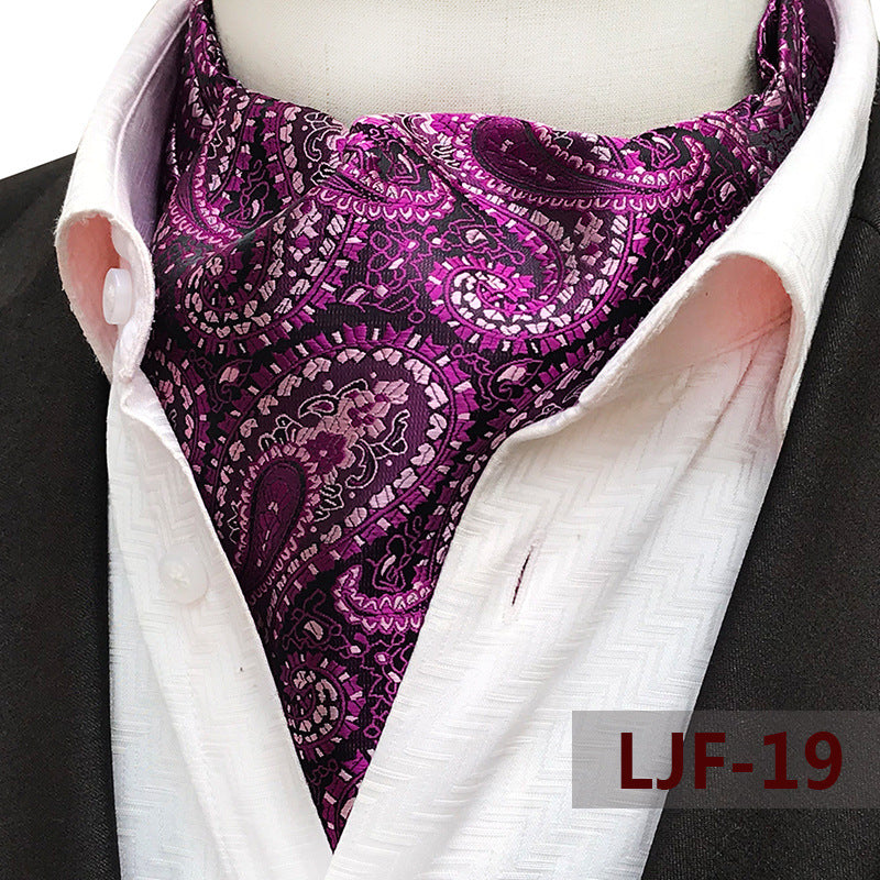 Men's Scarf Jacquard British Elegant Polyester Durable