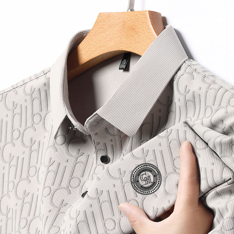 Men's Ice Silk T-Shirt | Summer Cool Breathable Lightweight