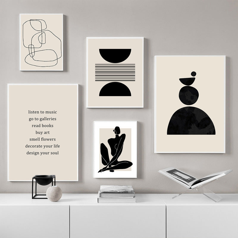 Boho abstract art poster | Buy modern wall art for living room