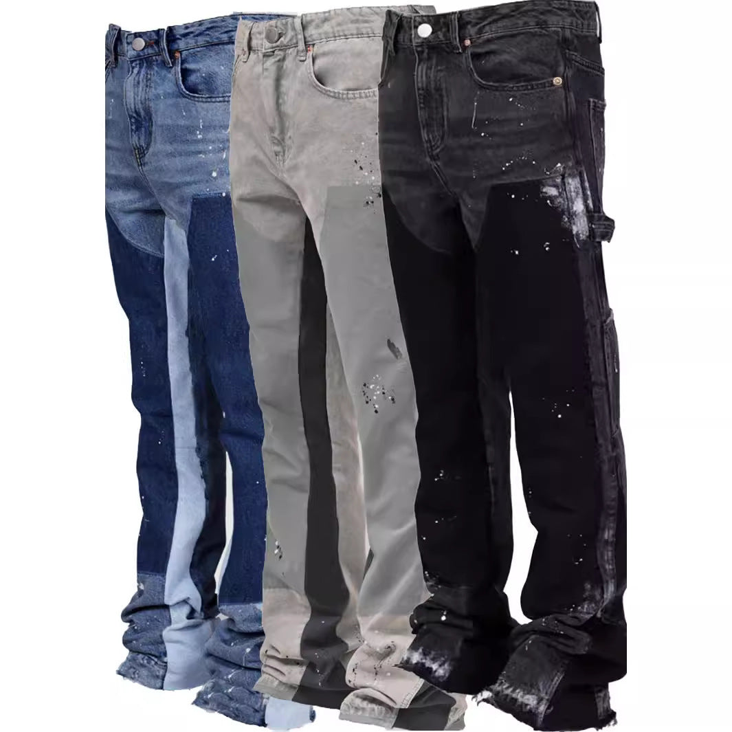 Men's Denim Work Pants – Durable Casual Jeans Work Trousers