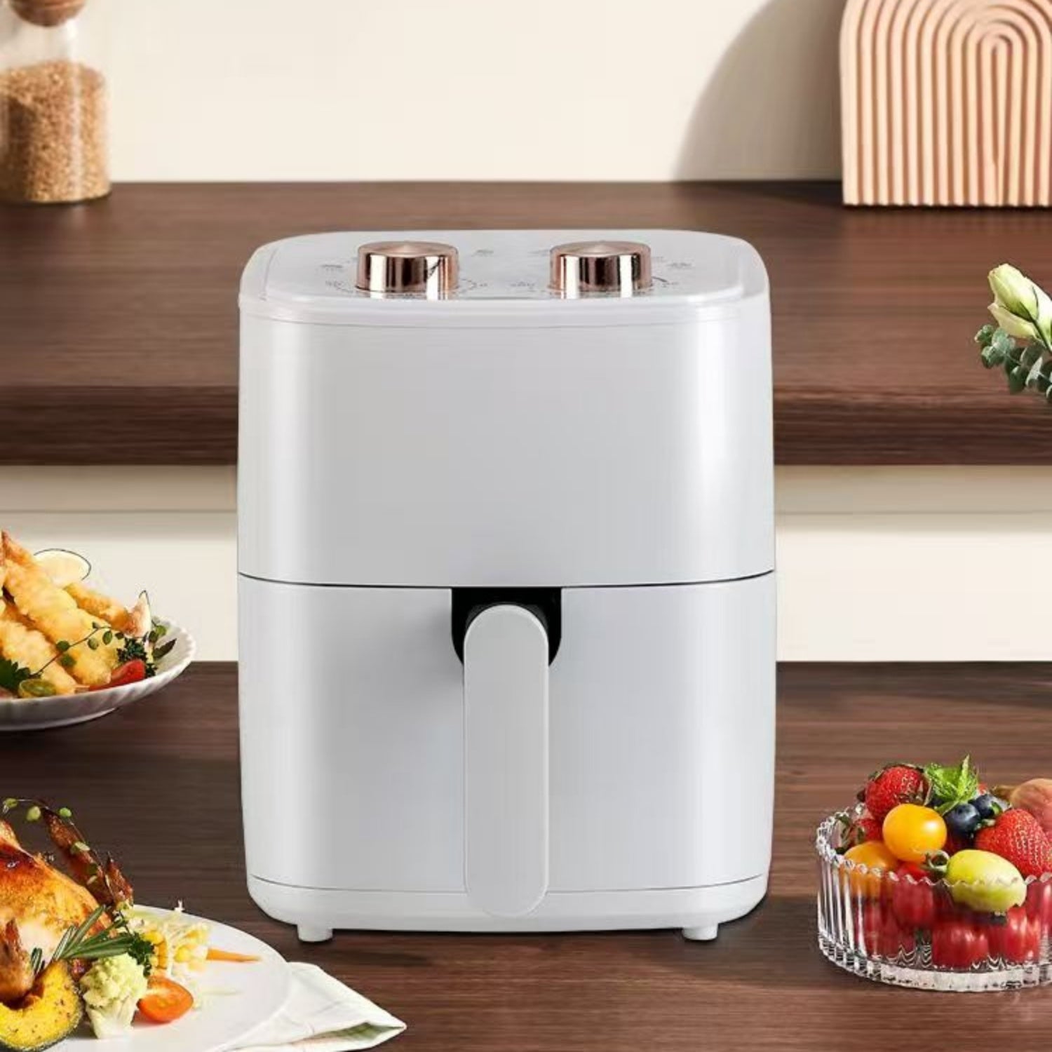 Heißluftfritteuse XXL – Fettarme Air Fryer mit Schnellheiz-Technologie