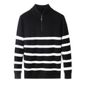 Men's Korean Style Pullover – Striped Trend Knit Sweater