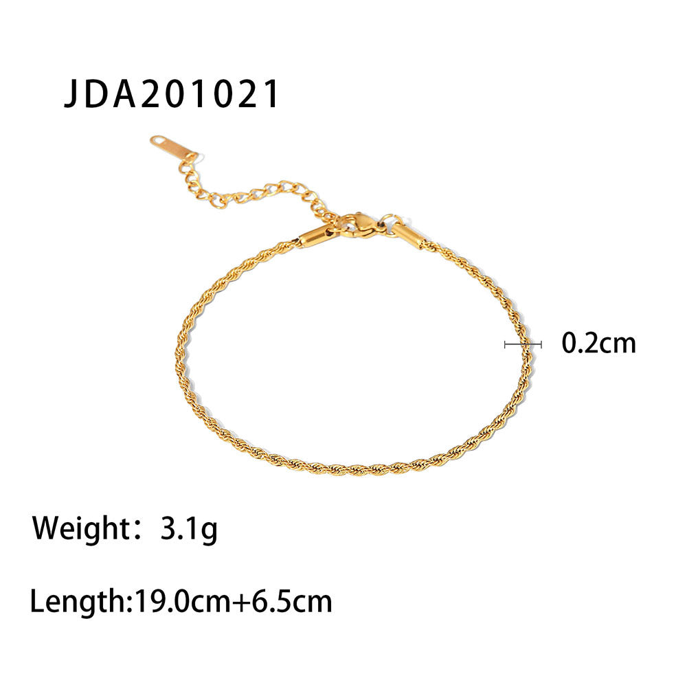 Elegant Stainless Steel Ankle Bracelet for Women – Stylish Anklet with a Modern Design