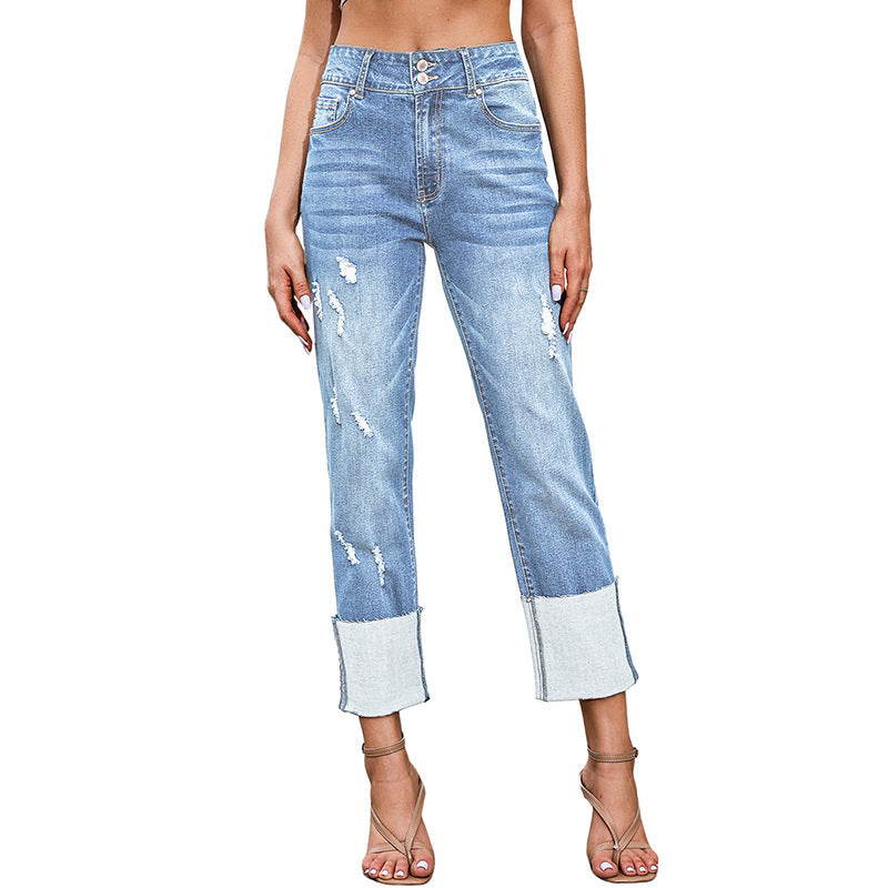 Women's Ripped Cropped Jeans | Modern Harun Ankle Jeans