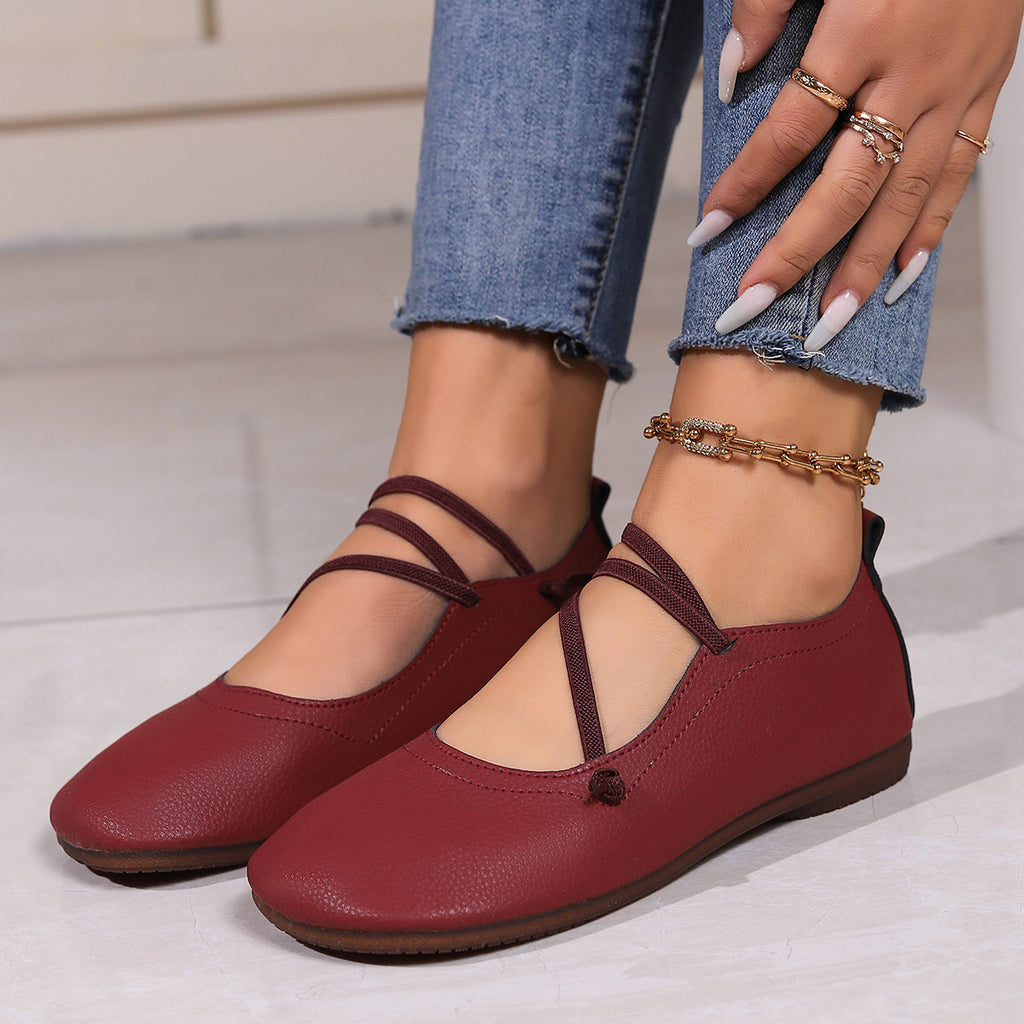 Women's Loafers Square Toe Comfortable | Slip-On Flats Elegant Everyday