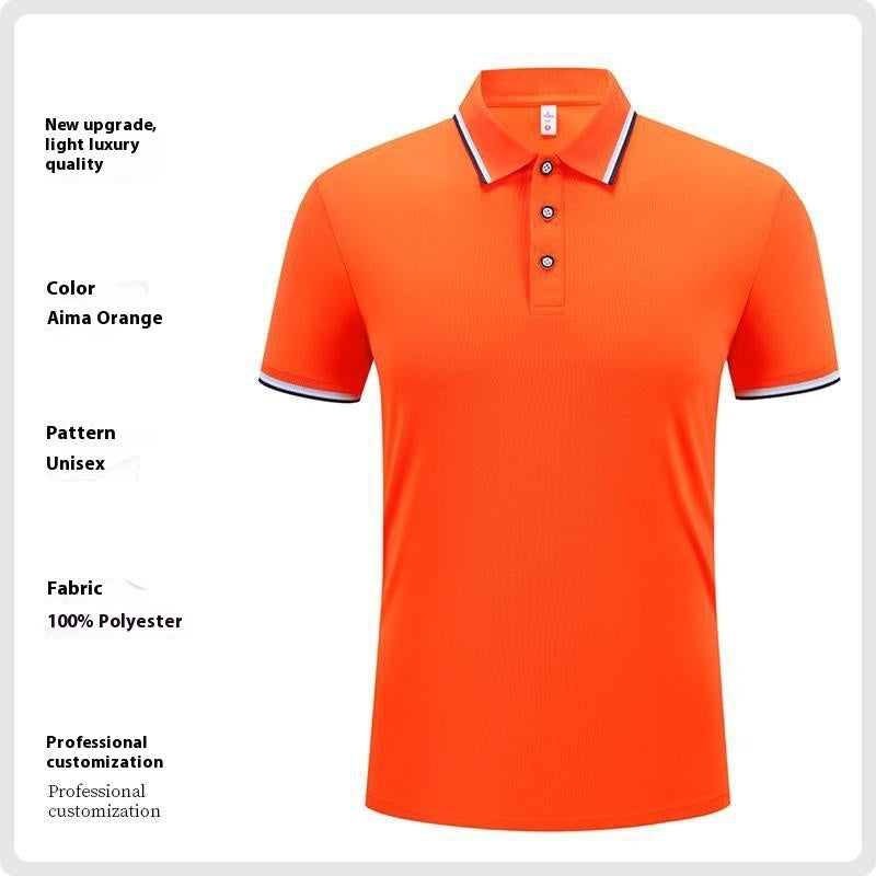 Men's Ice Silk Polo Shirt Short Sleeve | Summer Breathable Elegant.