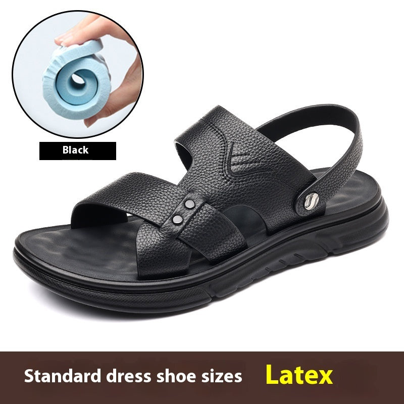Men's Genuine Leather Sandals Breathable Comfort Casual Shoes