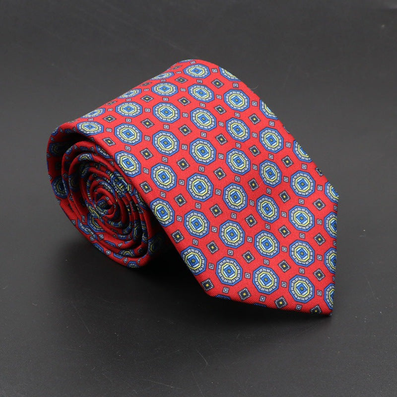 Men's Silk Tie Bohemian 7.5 cm Soft Elegant Modern