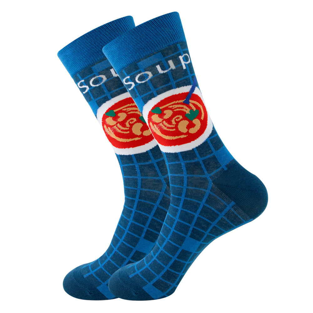 Women's Fashion Socks Geometric | Fruit Street Style Socks