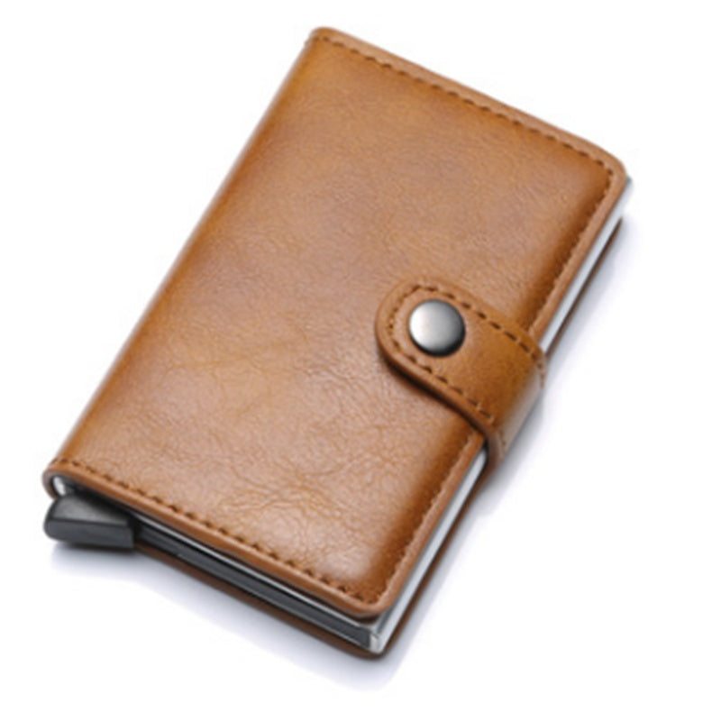 RFID Men's Wallet | Aluminum | Anti-theft Leather Wallet