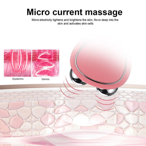 3D Microcurrent Facial Roller with Dual Rollers | Lifting Anti-Puffiness Massager
