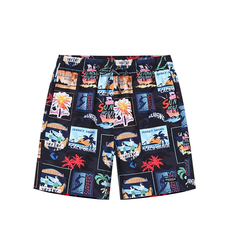 Partner Beach Shorts Quick Dry – Digital Print Summer Shorts