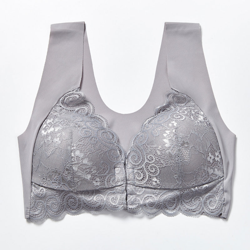 Plus Size Lace Push-Up Bra | Backless with Front Closure