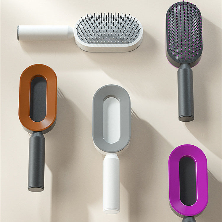 Self-Cleaning Hair Brush – Anti-Static Massage Brush for Women