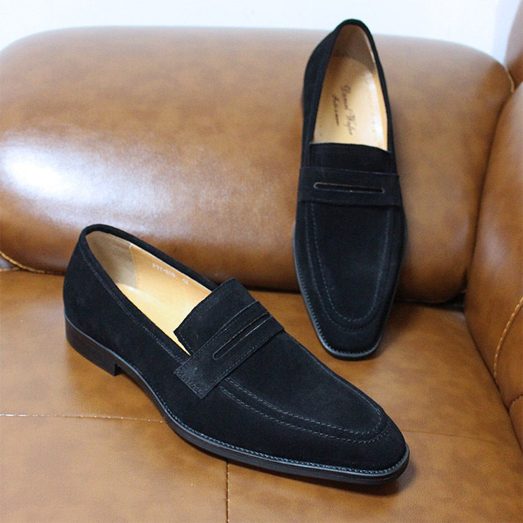 Men's Leather Slip-On | Breathable Comfortable Casual Shoes