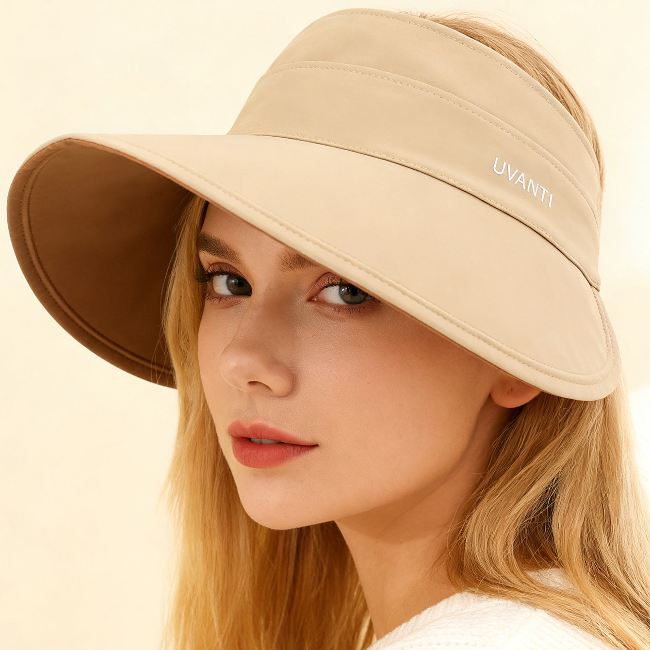 Reversible Women's Sun Hat Open - Wide Brim with UV Protection