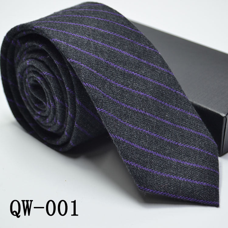 Slim Men's Tie elegant | Wool Look modern stylish