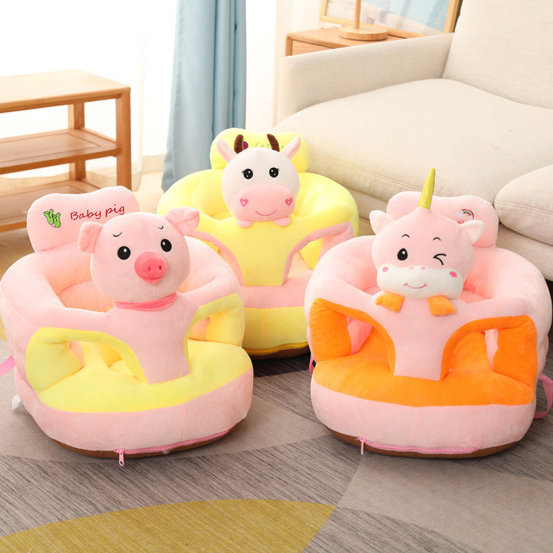 Baby Sofa Seat Support | Anti-Tip Plush Learning Cushion
