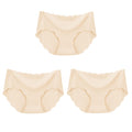 3er Set Damen Slips Nahtlos | Seidenoptik Sexy Unterwäsche