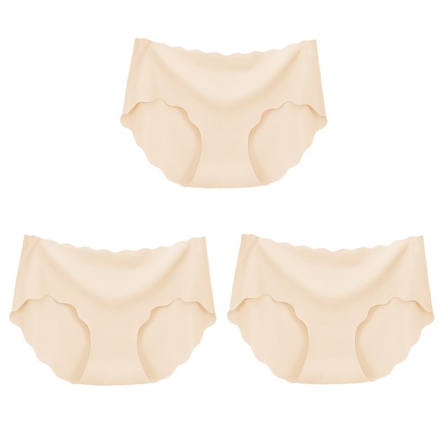 3er Set Damen Slips Nahtlos | Seidenoptik Sexy Unterwäsche