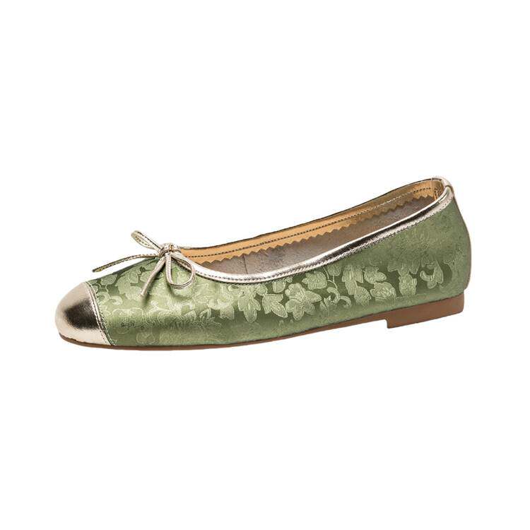 Damen Ballerinas mit Schleife | Komfort Flats Große Größen