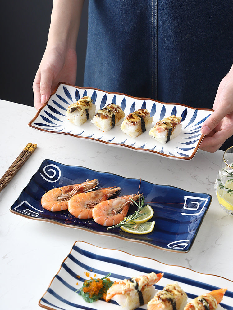 Japanischer Keramik Teller | Sushi Frühstücksteller modern
