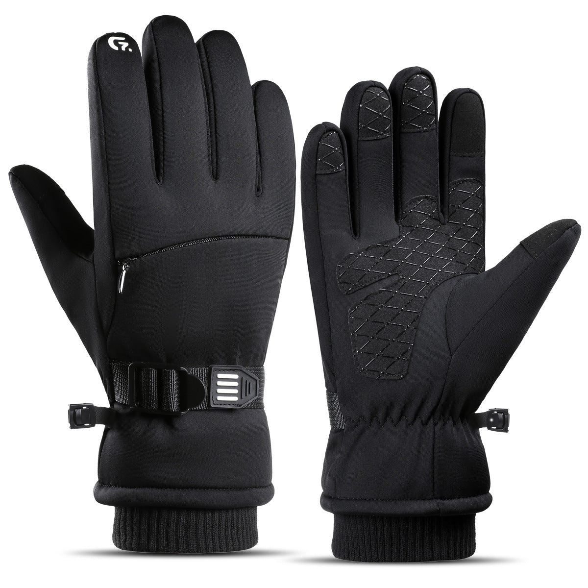 Waterproof Winter Gloves Warm Fleece Cold-Resistant Outdoor