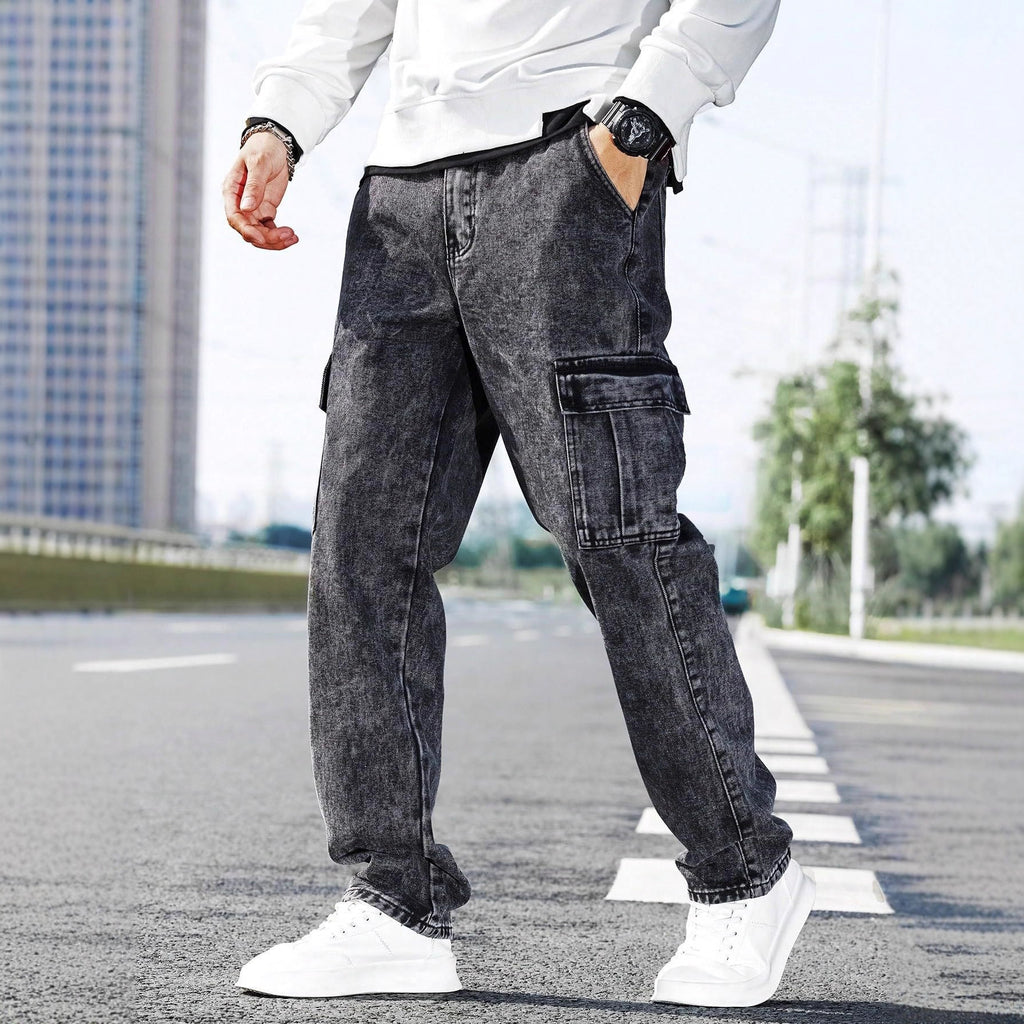 Men's Workwear Jeans | Multi-Pocket Denim Locker Streetstyle