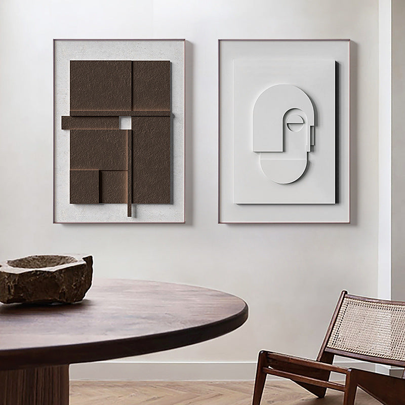 3D Geometric Wall Mural | Modern Morandi Style buy