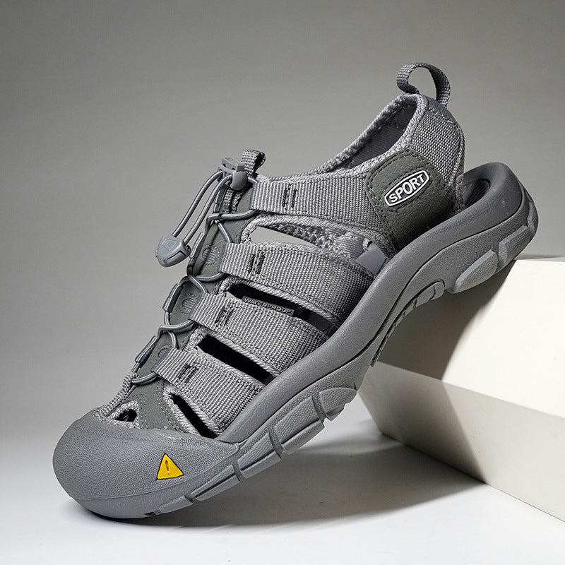 Men's XXL Outdoor Sandals Closed Toe Thick Sole
