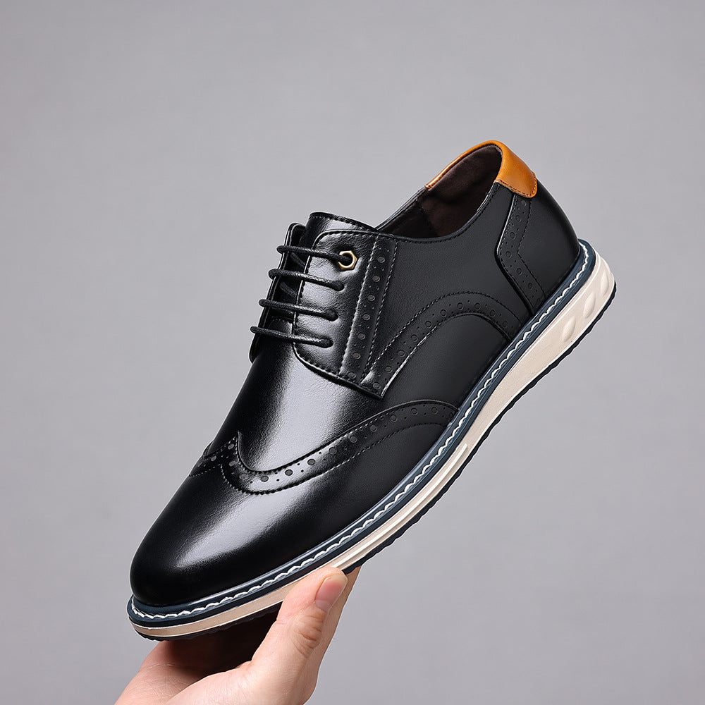 Men's Leather Shoes Business Casual | British Style Elegant