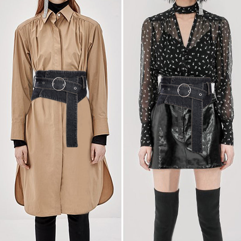 Women's Wide Belt Elegant | Simple Waist-Emphasizing Business