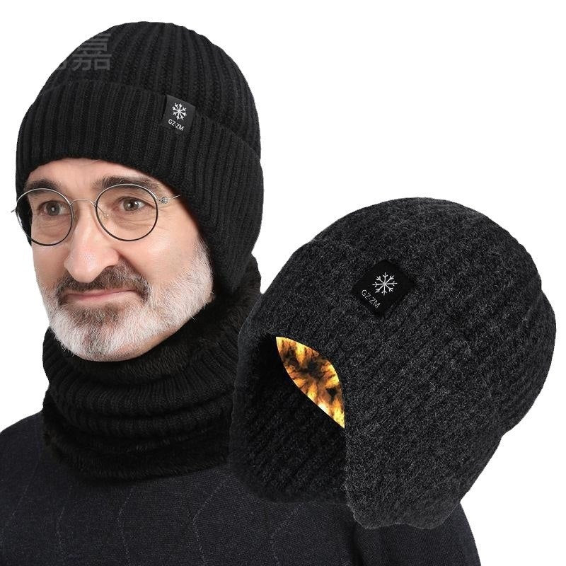 Herren Wollmütze Winter | Ohrenschutz Warm Komfortabel