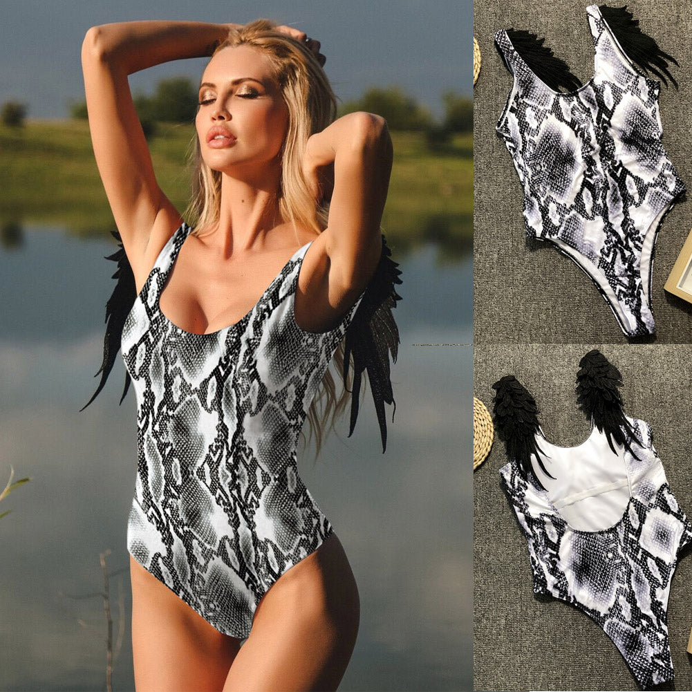 Women's Solid Color Swimsuit – Elegant Swimwear Bodysuit