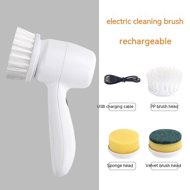 4-in-1 Electric Cleaning Brush – Cordless Rotary Scrubber