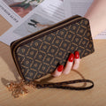 Women's Large Wallet Double Zipper Ample Storage Elegant