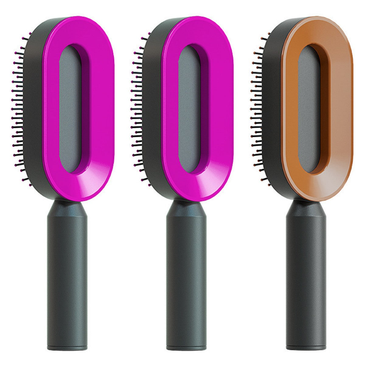 Selbstreinigende Haarbürste – Anti Statik Massagebürste für Frauen