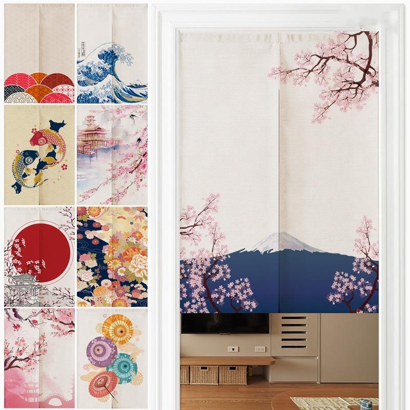 Japanese Noren Curtain | Ukiyo-e Modern Entrance Decor