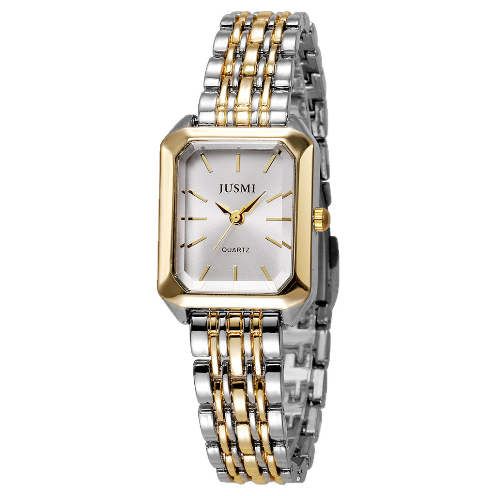 Women's & Men's Quartz Watch Rectangular – Stainless Steel Designer Wristwatch