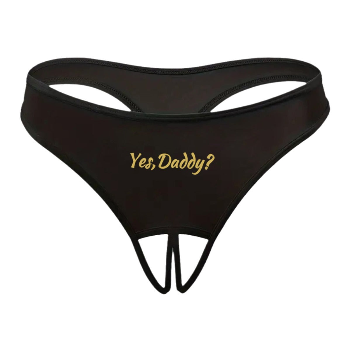 Women's Briefs with Letter Print & Cut-Out - Stylish, sexy & comfortable