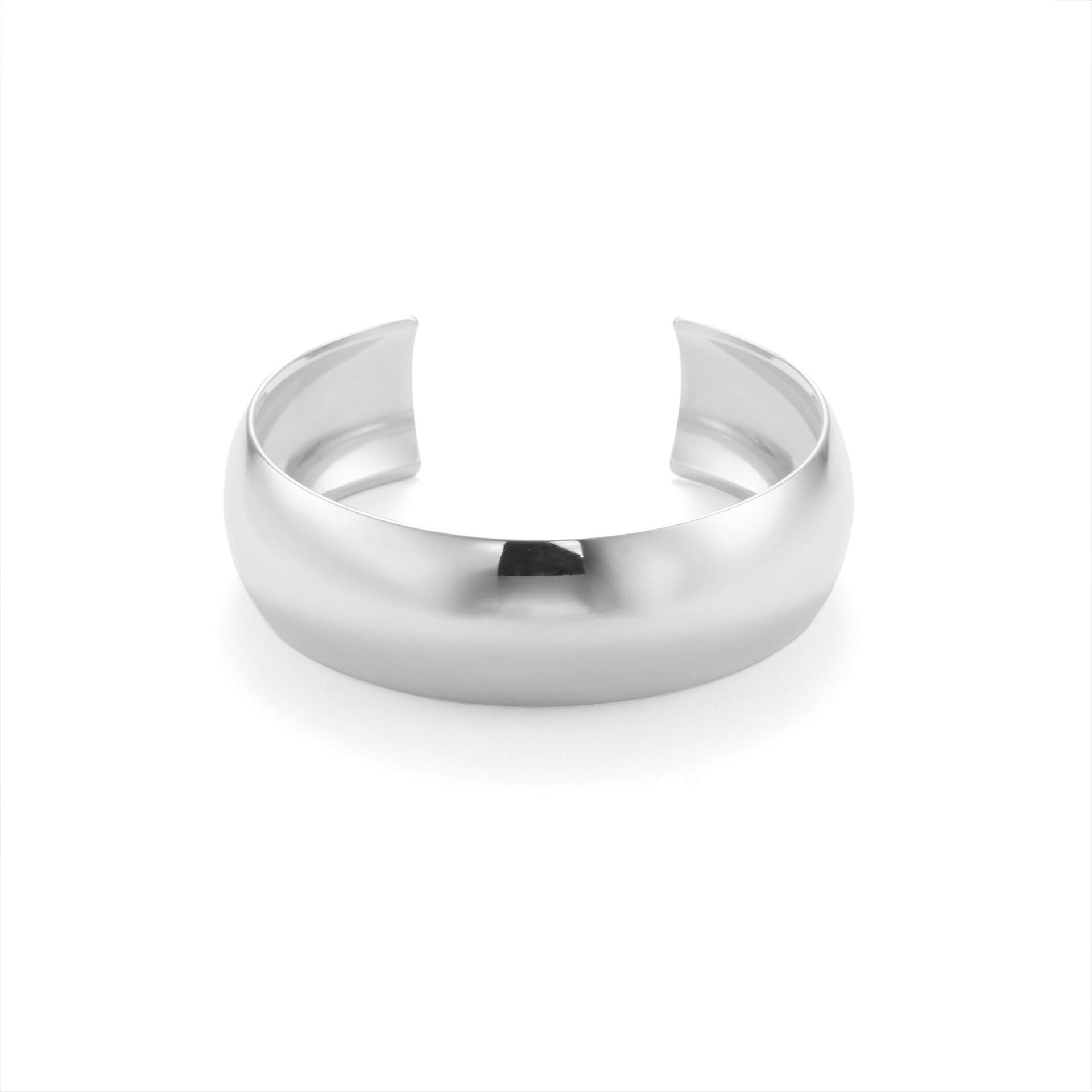 Women's titanium steel bracelet with finely polished surface