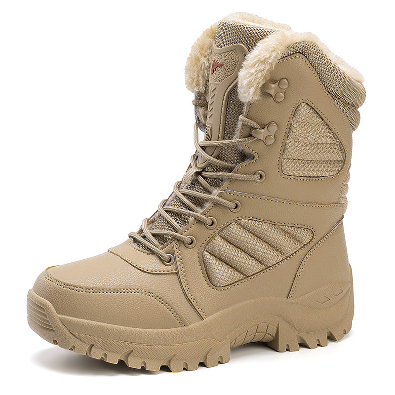 Men's Waterproof Snow Boots - Warm Insulated Ski Winter Boots