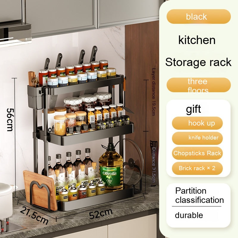 Multi-tier Spice Rack Kitchen | Space-saving Organizer