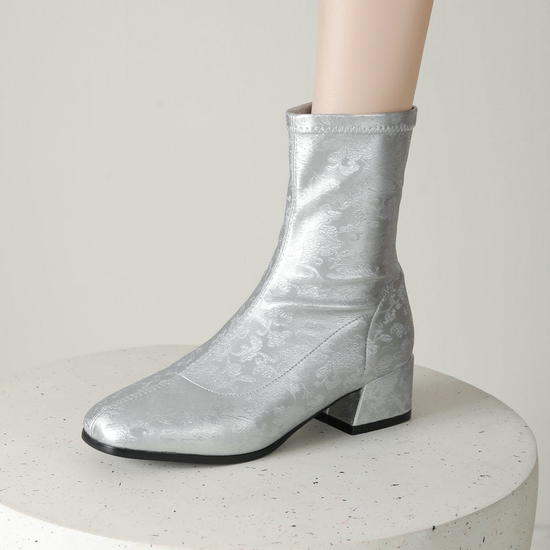 Women's Ankle Boots Elegance – Chinese Style Meets French Fashion