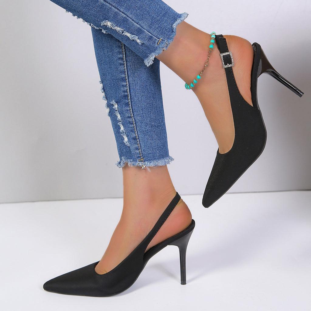 Women's Stiletto Sandals Pointed Buckle | Sexy Summer High Heels