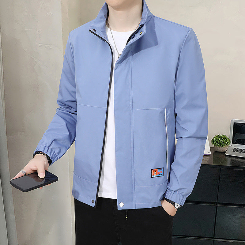 Men's Autumn Jacket Stand-Up Collar – Stylish Casual Transitional Jacket
