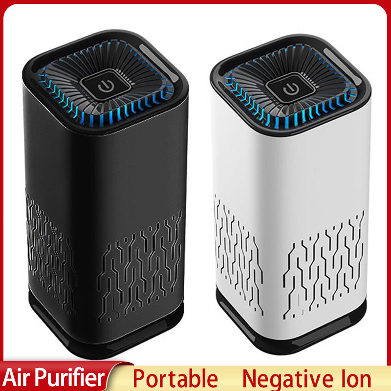 Portable Car Air Purifier - Negative Ion Air Filter for Car & Home