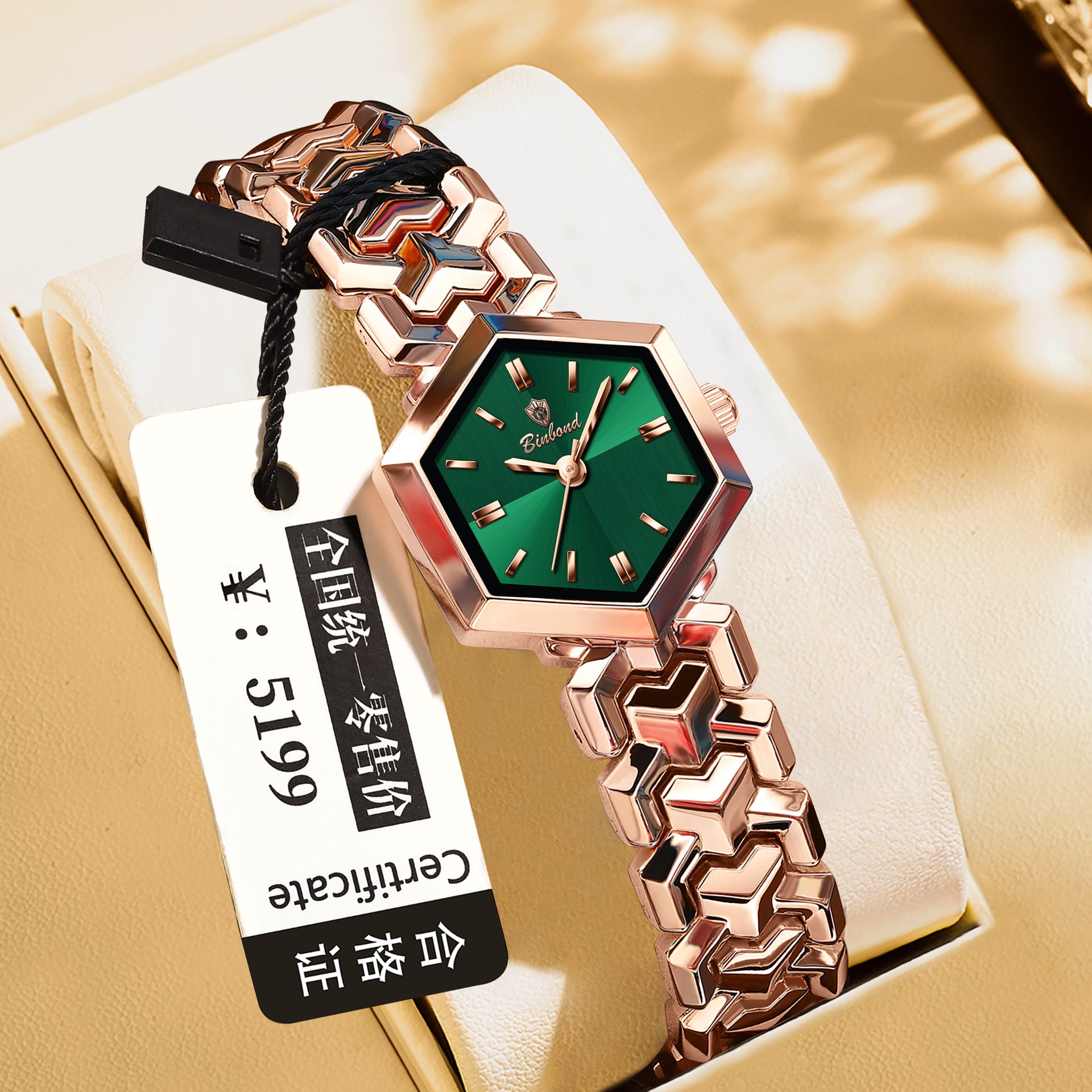 Ladies' Quartz Watch Octagonal Waterproof – Simple Elegant Watch
