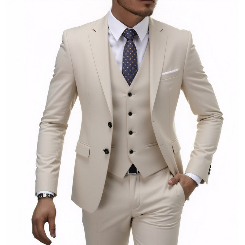 Men's Wedding Three-Piece Suit – Elegant Groomsmen Set