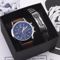 Men's Blue Light Wristwatch | Modern Business Fashion Watch